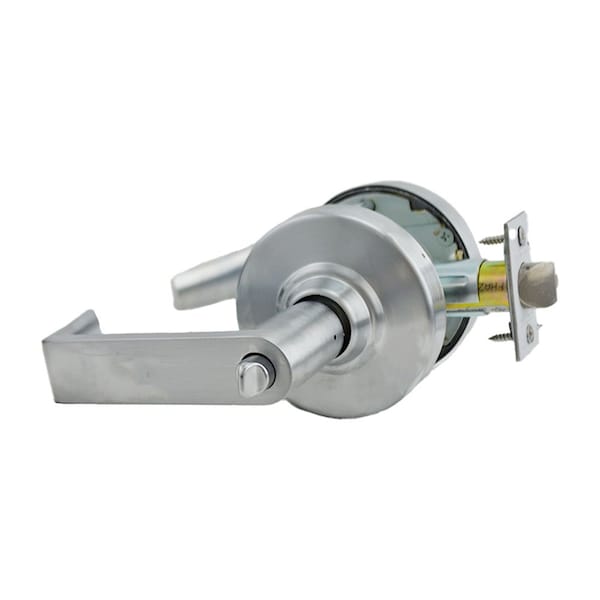 Schlage Commercial ALX Series Grade 2 Entry Rhodes Lever Lock Less Cylinder with 47267042 2-3/4in Deadlatch and ALX53LRHO626 - main
